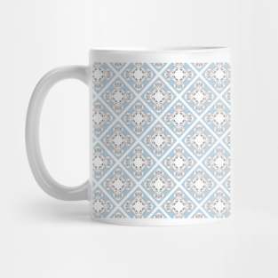 blue boat pattern Mug